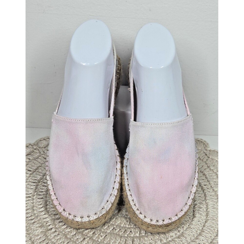 Splendid Laney White Canvas Espadrille Slip On Shoes Sz 7.5 EUC** Nautical Beach